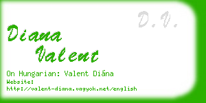 diana valent business card